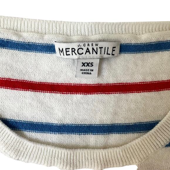 J.Crew Mercantile Women’s 100% Cotton Striped Sweater — XXS - Picture 3 of 6